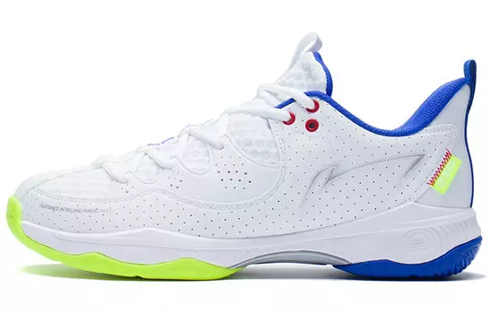 Кроссовки LINING Battle Halberd Badminton Shoes Unisex Low-top Standard White/bright Blue