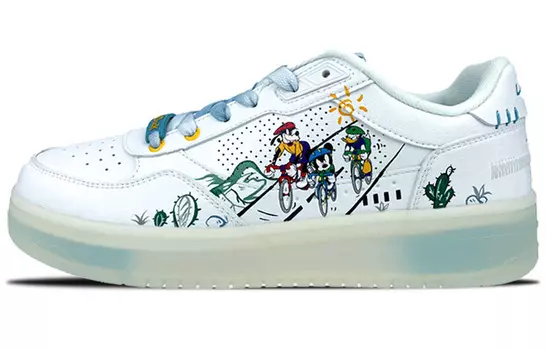 Кроссовки Lining, белые/королевские синие