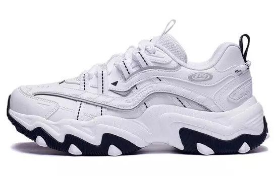 Кроссовки LINING Cat"s Claw Lite 2 Chunky Sneakers Women's Low-top White/Black, белый