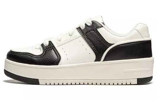 Кроссовки LINING Cheese Series Skateboarding Shoes Women's Low-top Black/off-white, черный/бежевый