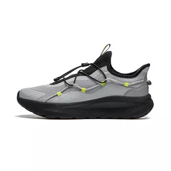 Кроссовки LINING Cloud Ease Slip On Lifestyle Shoes Men Low-top Mist Grey/Black/Extreme Grey, серый