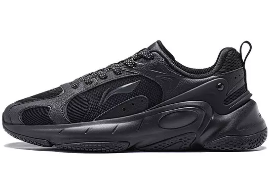 Кроссовки LINING Coconut Milk Lifestyle Shoes Men Low-top Black, черный