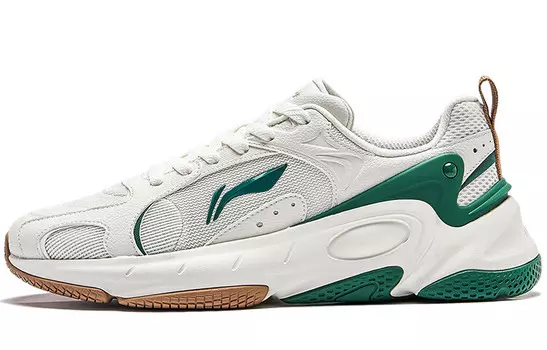 Кроссовки LINING Coconut Milk Lifestyle Shoes Men Low-top White/green, белый