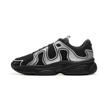 Кроссовки LINING Coconut Milk Tea 2.0 V2 Lifestyle Shoes Women's Low-top Black/Silver, черный/серебряный