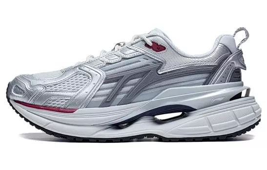 Кроссовки Lining Comet 5 Lifestyle Low-top, серебристый/серый
