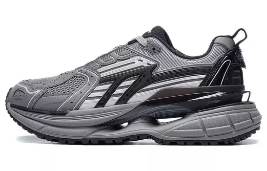 Кроссовки LINING Comet 5 Lifestyle Shoes Men Low-top Gray/Black, серый/черный