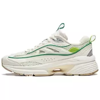 Кроссовки LINING Comet LITE Lifestyle Shoes Women's Low-top Off-white/Sage Green, белый/зеленый