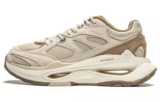 Кроссовки LiNing Exceed Infinity Lifestyle Shoes Women's Low-top Light Brown, коричневый