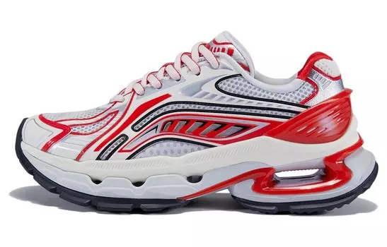 Кроссовки LiNing Furious Rider BOW Lifestyle Shoes Men Low-top Red And White, красный