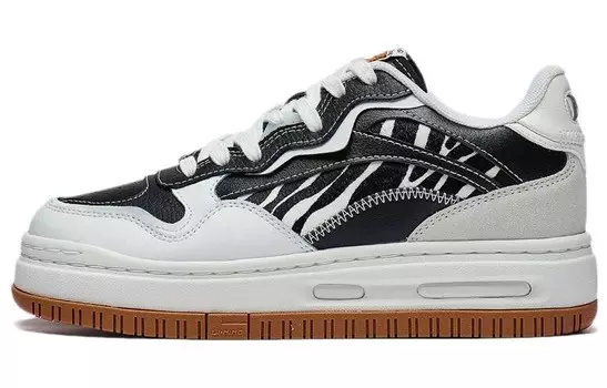 Кроссовки LINING Future C1 Skateboarding Shoes Women's Low-top, черный/белый