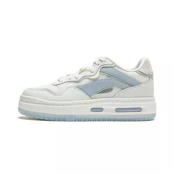 Кроссовки LINING Future C1 Skateboarding Shoes Women's Low-top Cloud White/wave Blue/misty Gray-green, серо-зеленый
