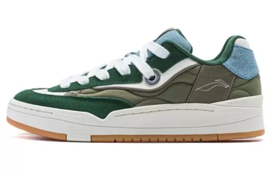 Кроссовки LINING GOS 2000 Skateboarding Shoes Men Low-top Green, зеленый