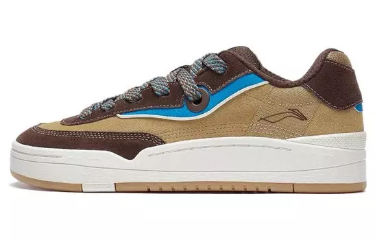 Кроссовки LINING GOS 2000 Skateboarding Shoes Men Low-top, коричневый
