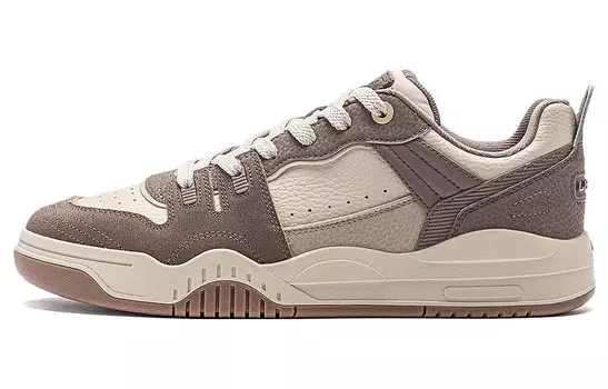 Кроссовки LINING Jiang Yue Skateboarding Shoes Men Low-top Brown, коричневый