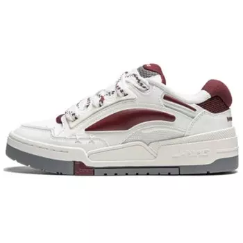 Кроссовки LINING Journey V2 Skateboarding Shoes Women's Low-top Off-white/truffle Red, красный