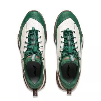 Кроссовки LINING Lifestyle Shoes Men Low-top Off-white / Pine Green / Brown Brown, коричневый