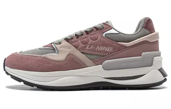 Кроссовки LINING Lifestyle Shoes Men Low-top Red Branch Brown / Ground Frost Gray / Fog Apricot, коричневый