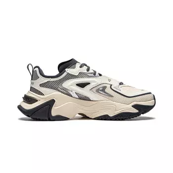 Кроссовки LINING Lifestyle Shoes Women's Low-top Custard Grey / Off-white / Ink Grey, серый