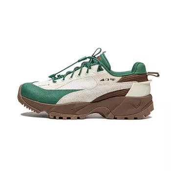 Кроссовки LINING Lifestyle Shoes Women's Low-top Off-white / Pine Green / Brown Brown, коричневый