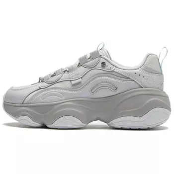 Кроссовки LINING Lifestyle Shoes Women's Low-top Coin Grey / Kawa Lime, серый