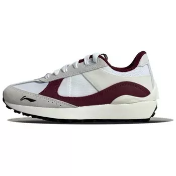 Кроссовки LINING Lifestyle Shoes Women's Low-top Standard White / Rice White / Deep Crimson, белый