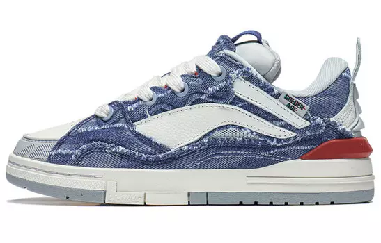 Кроссовки LiNing Lifestyle Shoes Women's Low-top White/blue, синий/белый