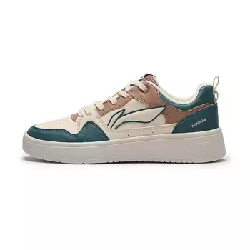 Кроссовки LINING Line 2.0 At The Beginning Skateboarding Shoes Women's Low-top Bone White/balsam Green, зеленый