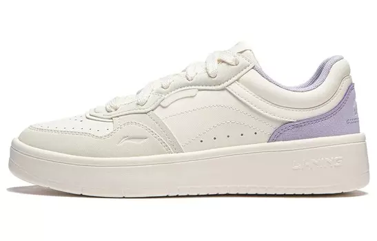 Кроссовки LINING Line 2.0 At The Beginning Skateboarding Shoes Women's Low-top Off-white/light Brown Green, зеленый
