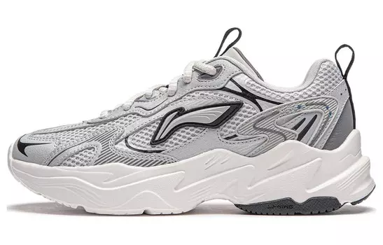 Кроссовки LINING Meteor Lifestyle Shoes Women's Low-top Light Soot/silver, серебряный