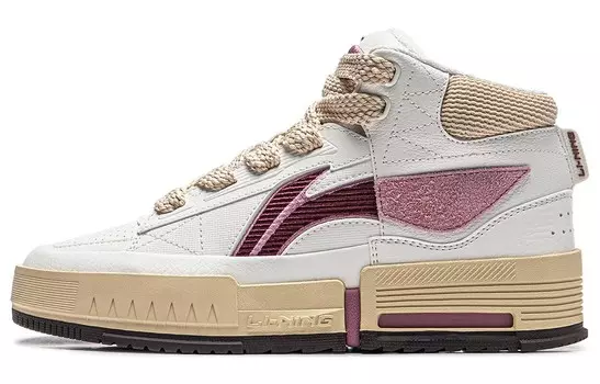 Кроссовки LINING Mileage Skateboarding Shoes Women's Mid-top, розовый