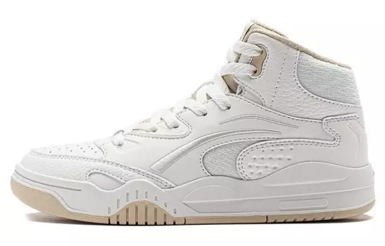 Кроссовки LINING Mobara Skateboarding Shoes Women's High-top White, белый