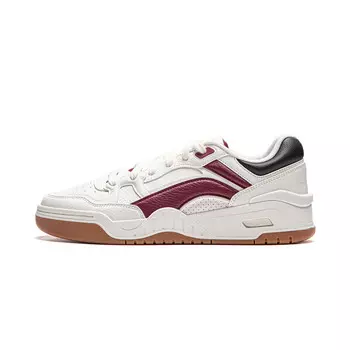 Кроссовки LINING Moon White 2.0 Skateboarding Shoes Men Low-top White/red, красный