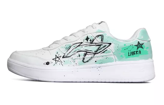 Кроссовки LINING Pontoon Boats Skateboarding Shoes Men Low-top White/Green, белый