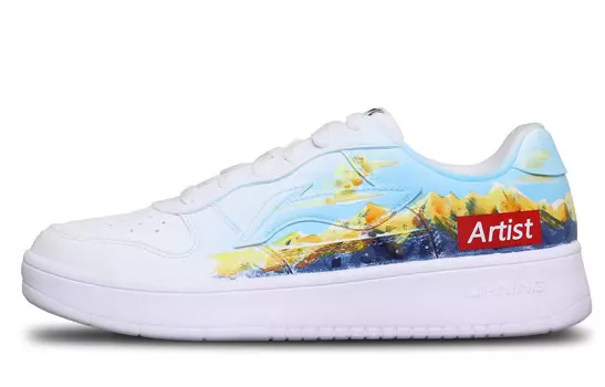 Кроссовки LINING Pontoon Boats Skateboarding Shoes Men Low-top White/Blue, белый