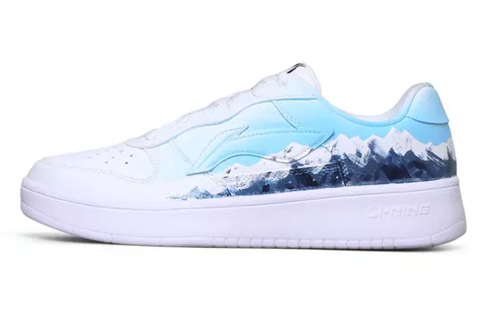 Кроссовки LINING Pontoon Boats Skateboarding Shoes Men Low-top White/Blue, белый