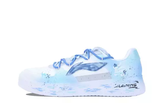 Кроссовки LINING Pontoon Boats Skateboarding Shoes Men Low-top Sky Blue, голубой