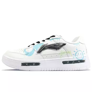 Кроссовки LINING Pontoon Boats Skateboarding Shoes Men Low-top White, белый