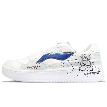 Кроссовки LINING Pontoon Boats Skateboarding Shoes Men Low-top White, белый
