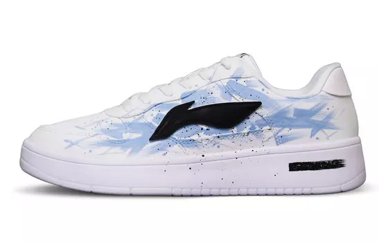 Кроссовки LINING Pontoon Boats Skateboarding Shoes Men Low-top White, Black, Blue, белый