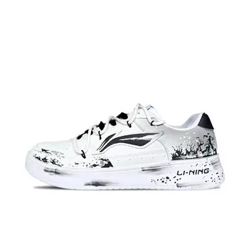 Кроссовки LINING Pontoon Boats Skateboarding Shoes Men Low-top Black/white, белый