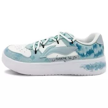 Кроссовки LINING Pontoon Boats Skateboarding Shoes Men Low-top Eveblue/Techgreen/Iolite, зеленый