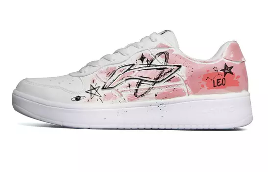 Кроссовки LINING Pontoon Boats Skateboarding Shoes Women's Low-top White, белый