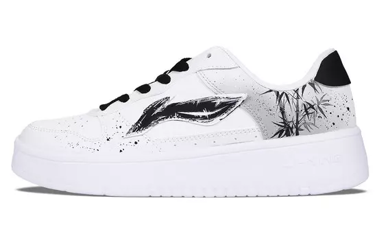 Кроссовки LINING Pontoon Boats Skateboarding Shoes Women's Low-top White, белый