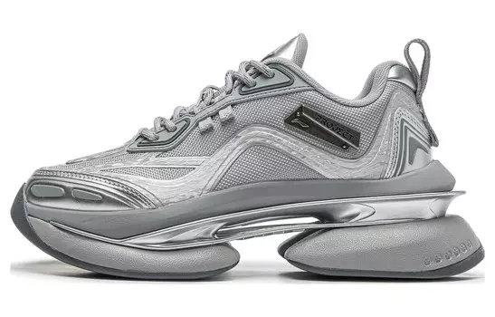 Кроссовки LiNing Project* Lifestyle Shoes Women's Low-top Silver, серебряный