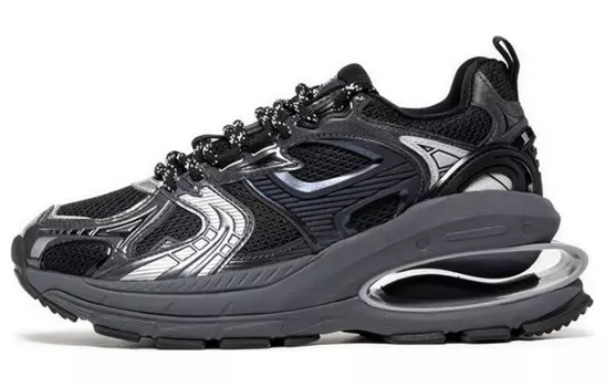 Кроссовки LINING Project* Skateboarding Shoes Women's Low-top, черный/серый