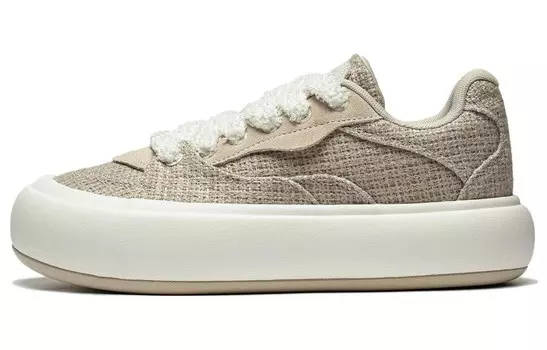 Кроссовки LiNing Puff Platform Lifestyle Shoes Women's Low-top Brown, коричневый