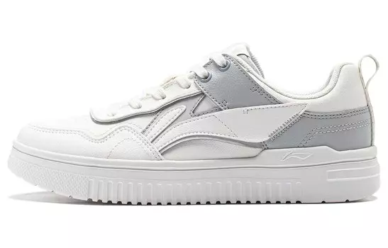 Кроссовки LINING Qingyun Lifestyle Shoes Women's Low-top White/Gray, белый/серый