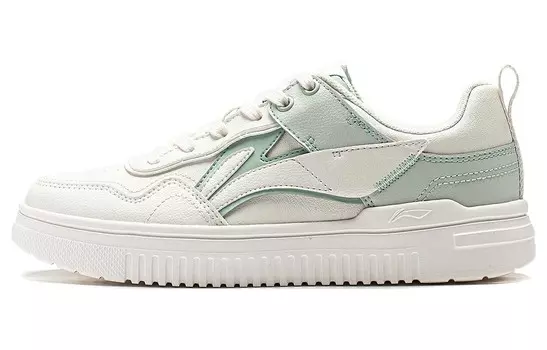 Кроссовки LINING Qingyun Lifestyle Shoes Women's Low-top White/Volt/Light Lemon Twist/Black, белый/черный