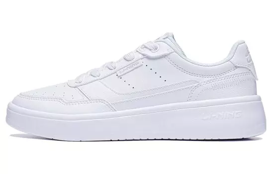 Кроссовки LINING Relaxing Skateboarding Shoes Men Low-top White, белый