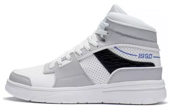 Кроссовки LINING Retro 90 Lifestyle Shoes Women's High-top White, черный
